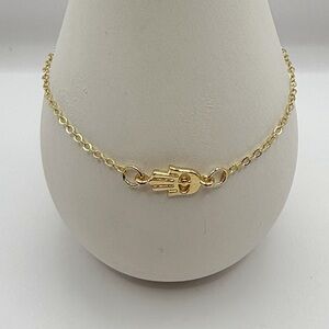 Gold Hamsa Hand Bracelet